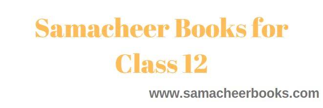 12th samacheer book